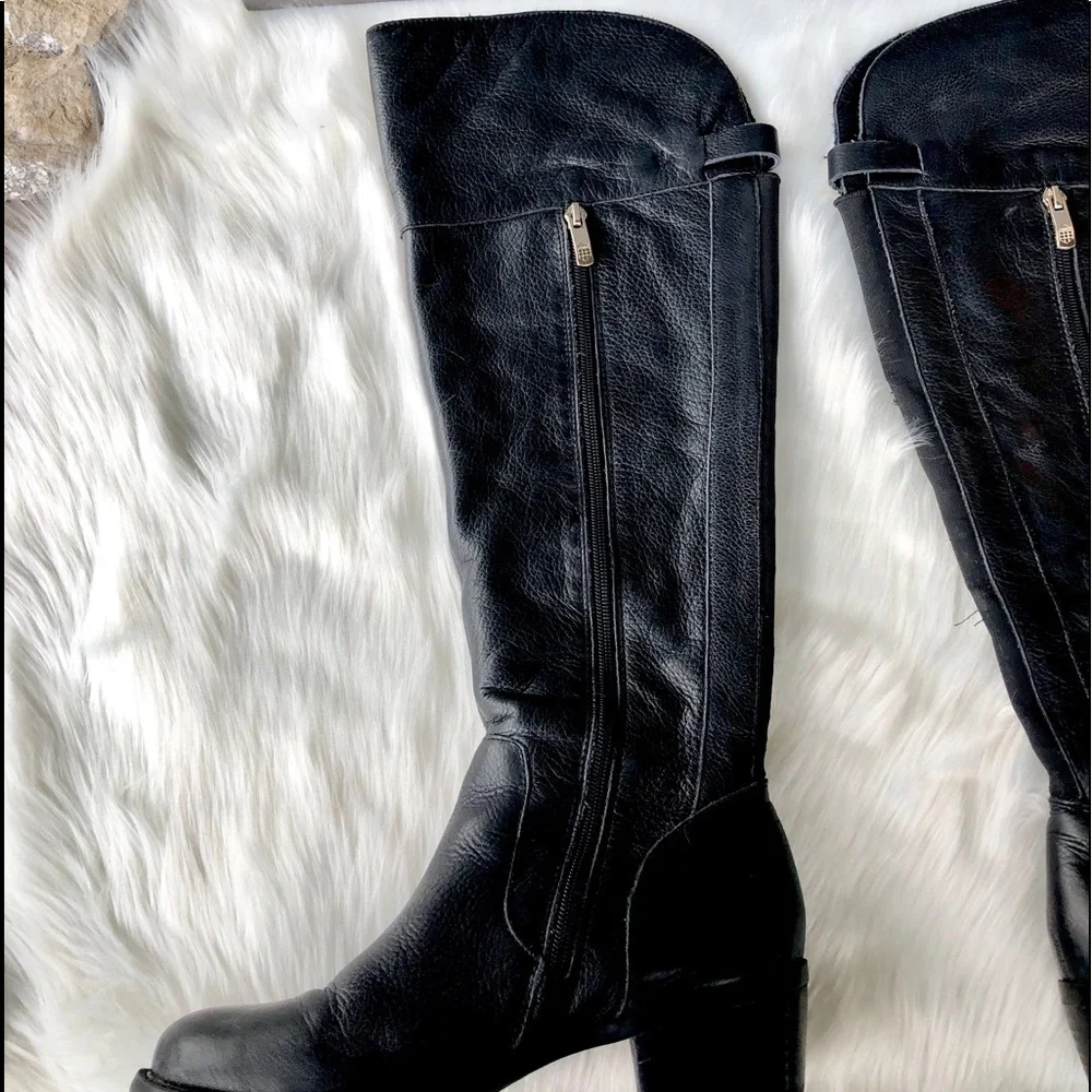 VINCE Camuto Black Booca Riding Boots Size 7